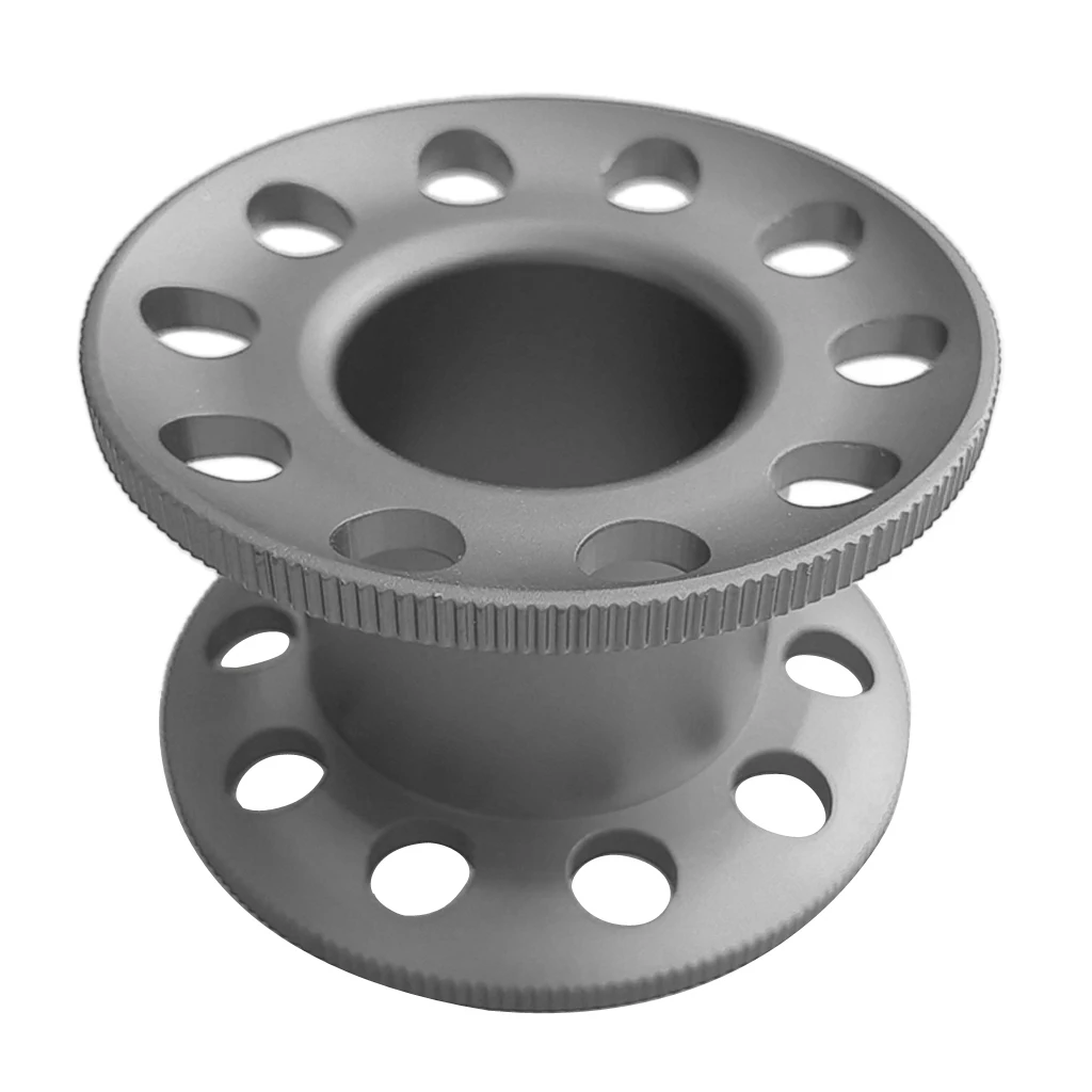Perfeclan Durable Aluminum Alloy Scuba Diving Finger Spool Dive Reel Snorkeling Guide Line Spool Holder Water Sports Accessories