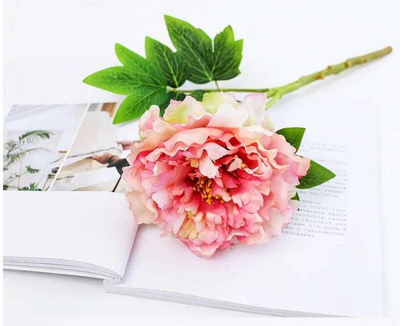 pink roses artificial peonies 