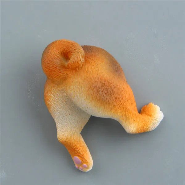 Cute Animals Pets Puppy Dog Butt Fridge Magnets Figures Pvc Toys - 10