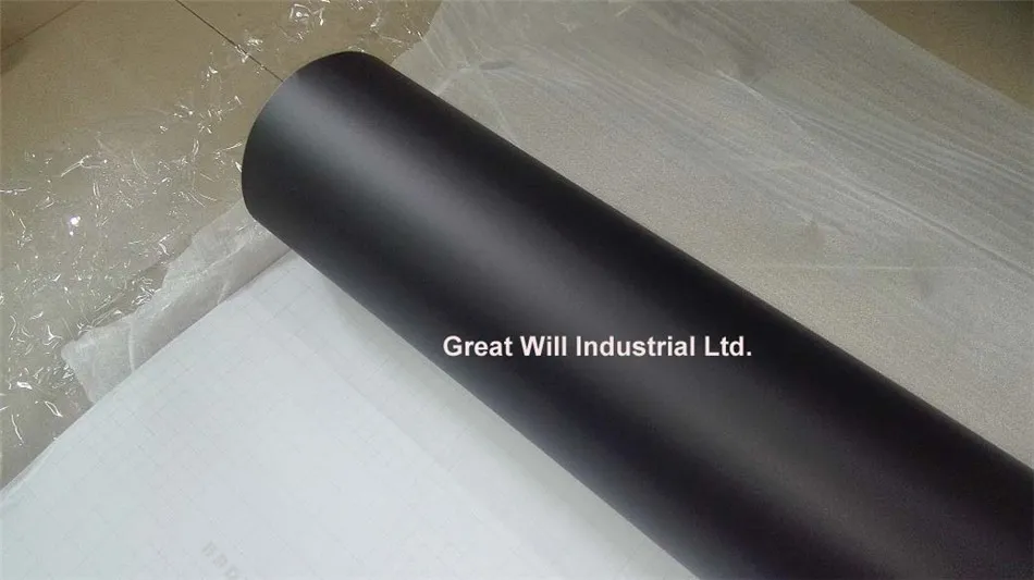 High Quality Black Matte Vinyl Wrap Air Bubble Free Satin Matt