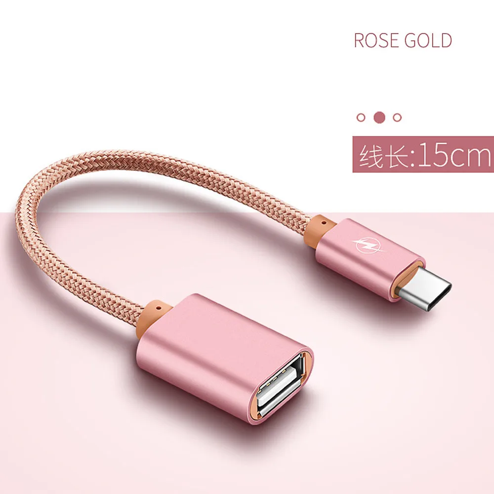 Новые поступления металлический USB C 3,1 type C штекер USB Женский OTG Кабель-адаптер для синхронизации данных Прямая поставка