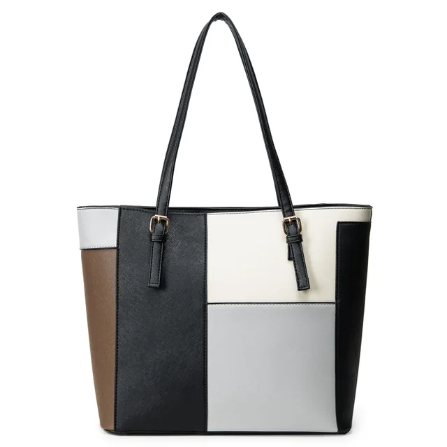 Simple Fashion Handbags 2017 New Totes Bag Color Block Shoulder Simple Fashion Handbags 2017 New Totes Bag Color Block Shoulder Women Purses