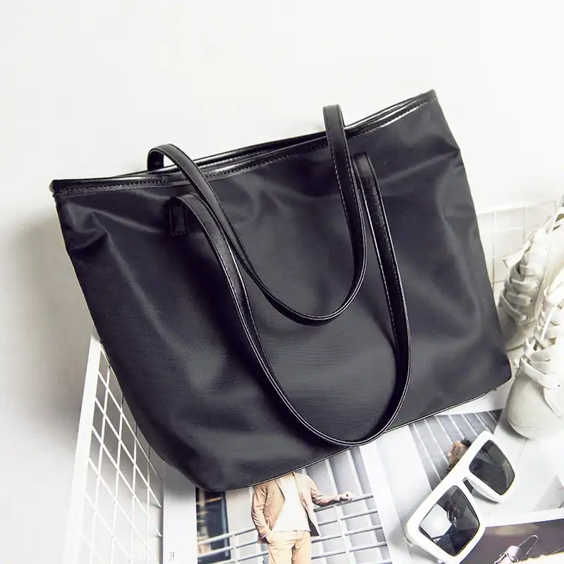 ladies black tote bag