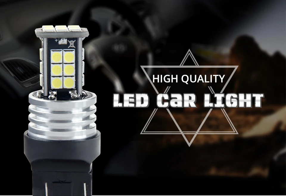 2pcs 1960Lm T20 W21W LED W215W LED WY21W 7440 7443 LED Bulb 3030 SMD Chip Car Brake Reverse Light 12V Lamp Turn Signal 14V 24V (1)