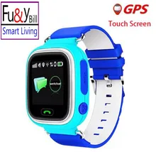Fu&Y Bill Q90 GPS Positioning Children Watch 1.22 Inch Touch Screen SOS Smart Watch WI-FI Location PK Q80 Q60 Q750 Q730 Q50 V7K