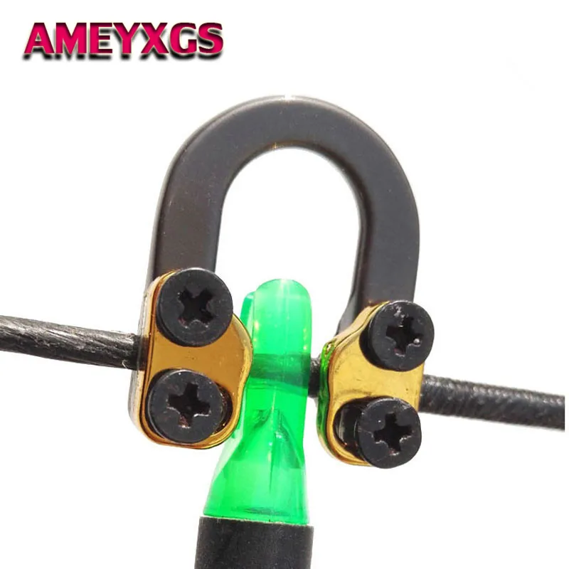 

1pc Archery Metal D Ring Aluminum U Nock Bowstring Safety Rope Bow Release Buckle Aid Compound Bow Hunting Shooting Accessories