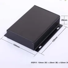 1 шт. 104x28x20 мм алюминиевый корпус DIY PCB проектная коробка для электроники ограждающая панель настенный монтажный Штампованный корпус