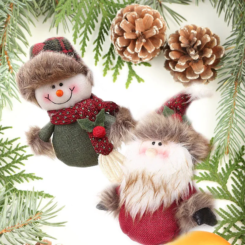 

Xmas Doll Christmas Tree Pendant Cartoon Felt Cloth Snowman Christmas Home Decor Party Supplies Door Wall Hangings Drop shipping