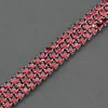 Silver 925 AAA+ Quality Red Garnet Bridal Jewelry Link Chain Bracelet Length 19.5CM 5-Color For Women Wedding Decoration ► Photo 2/6