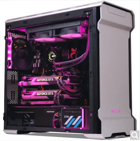 Алюминиевый Чехол для компьютера PHANTEKS 515E ATX(поддержка 2x280 с водяным охлаждением/Откидная алюминиевая боковая панель/с 3 бесшумными вентиляторами