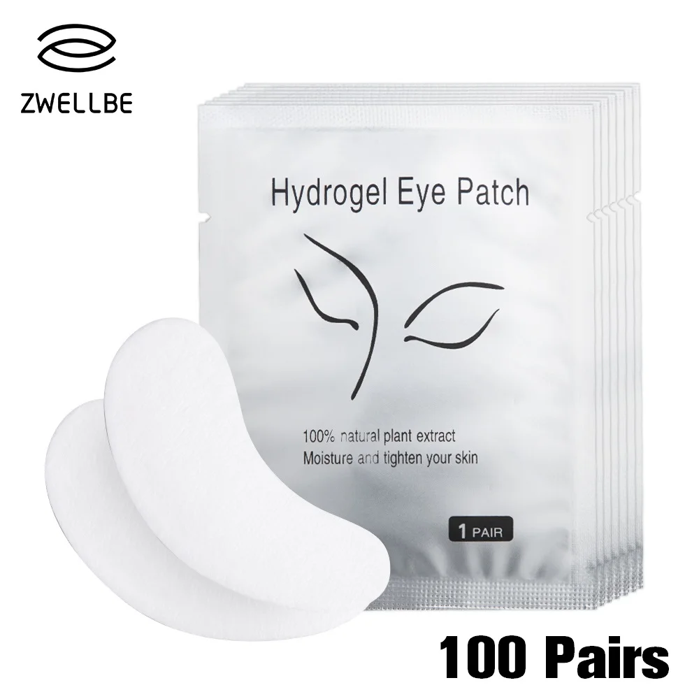 

100pairs/pack Hydrating Eye Tip Stickers Wraps Eye Care Pad New Paper Patches Under Eye Pads Lash Under Eye Gel Patches