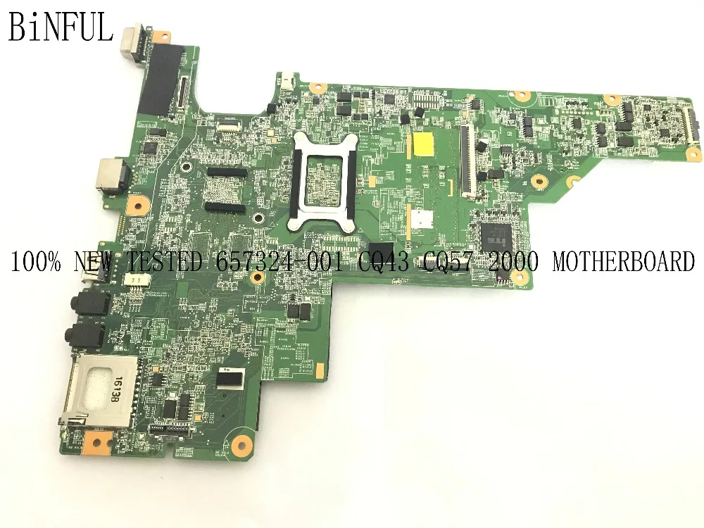  BiNFUL SUPER STOCK 100%   MAINBOARD LAPTOP MOTHERBOARD FOR HP 2000 CQ43 CQ57 NOTEBOOK WITH ONBOARD 
