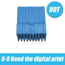 Изгиб цифры 0-9 серебряные украшения товара основные инструменты Золото фермеров инструменты Jewelry Design печать goldsmith