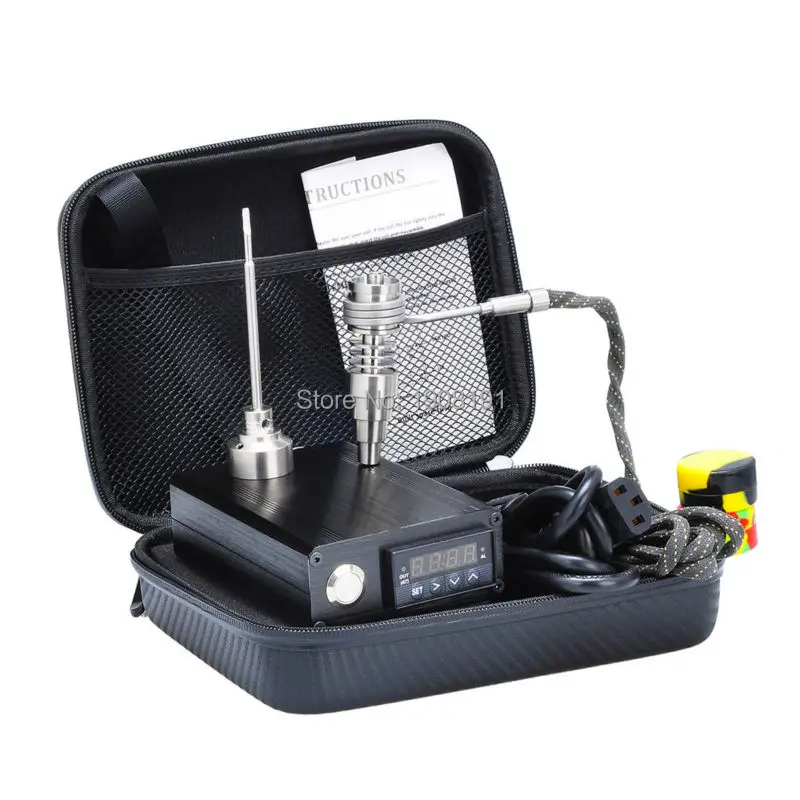 Электрическая насадка для ногтей dab для dabs dabber rig kit 110 V/220 V нагревательная катушка с титановым колпачком для карбюратора для ногтей Dabber Silicon Banks