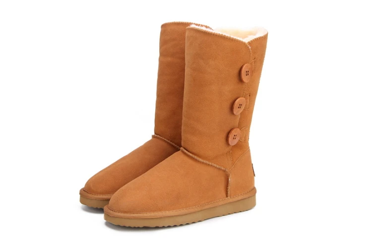 Boutons Botas Cheunts pink rose black chotocate Femmes Plate 2018 navy Chaussures Botki Bottine Green Femme Hiver Red wine Neige red Cheville Bottes Boot Feminina forme Damskie sand purple Soild Botines grey light SUMLqGzVp