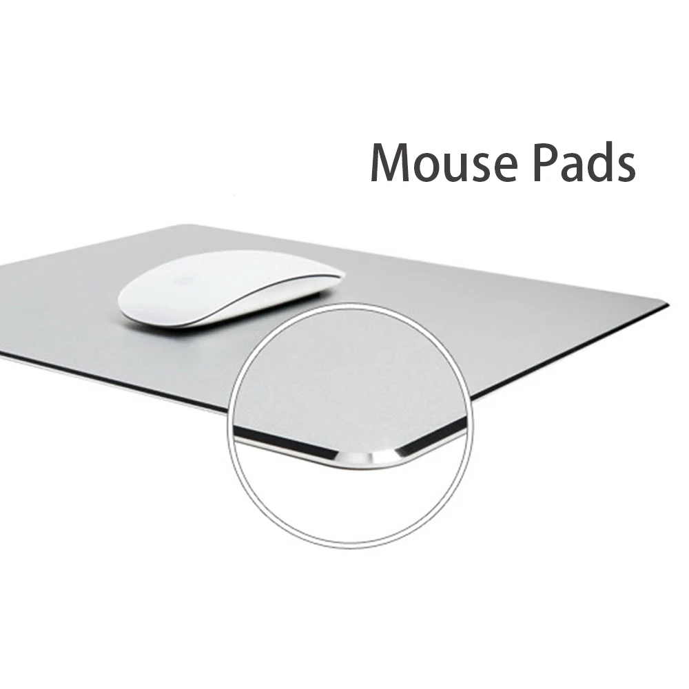 

Aluminum alloy Mouse Pad with Non-Slip Rubber Foot Pad anti slip Mousepad Gaming Mat Mouse Office Supplies