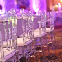 Свадебные хрустальные акриловые стулья Свадебные украшения Свадебные Поставки 4 шт./лот прозрачные чистые стулья