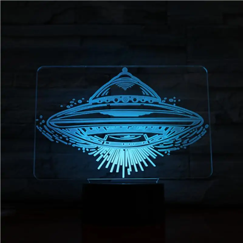 UFO 3D лампа Ночной светильник LED лампы многоцветной вспышки товары для