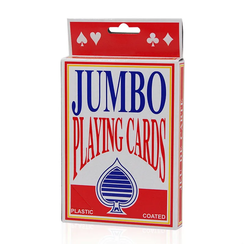 Колода jumbo 12,7x9 см карты магические трюки карты, мерцающие карты, Волшебный реквизит для сцены, легкий волшебный трюк s