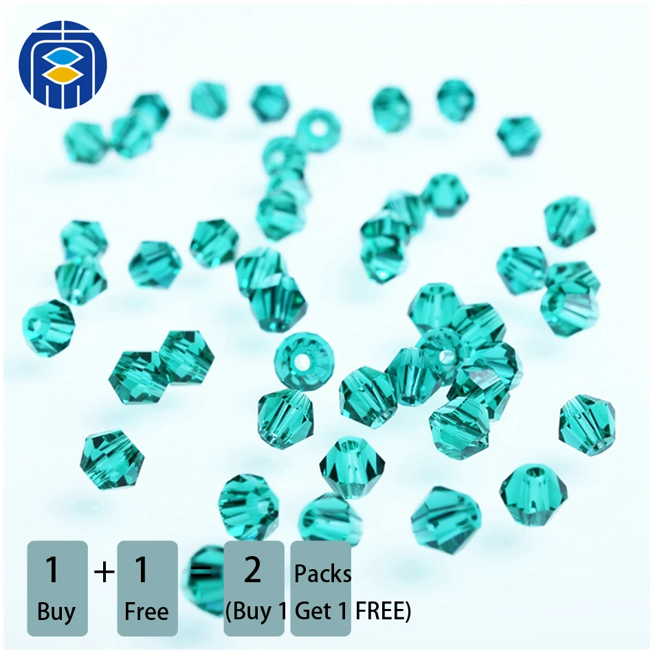 

Buy 1 Get 1 Free AB Color 4mm Crystal Glass Bicone Beads Wholesale Glass Beads for Bracelet Jewelry Making