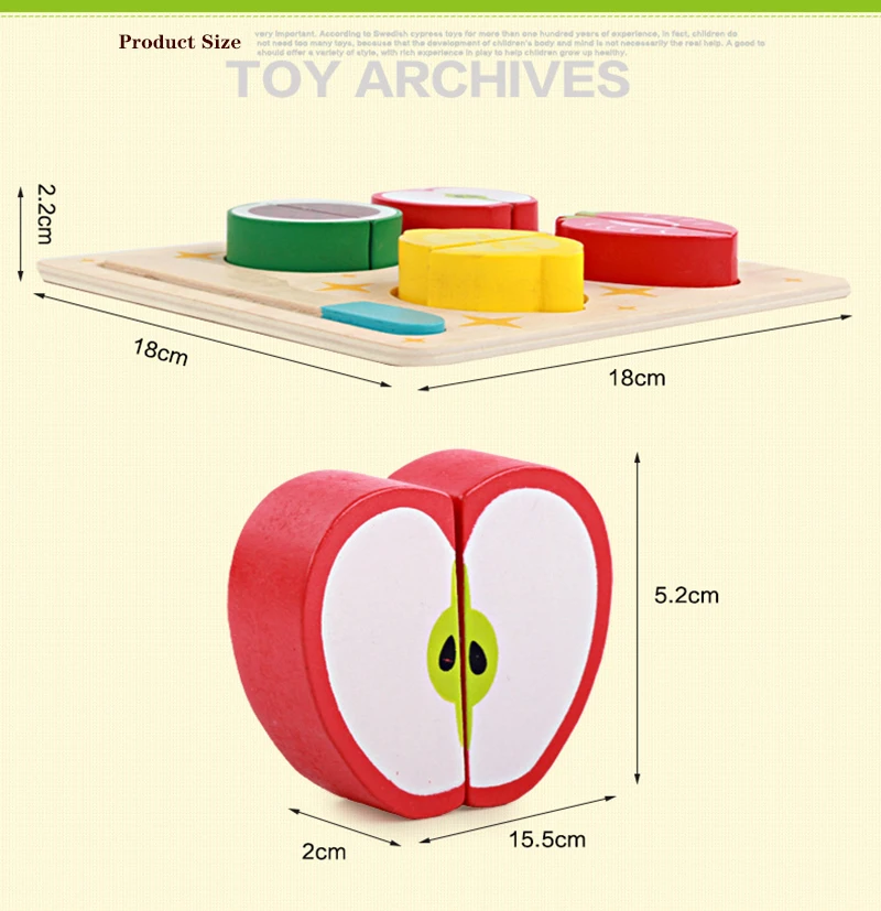 Деревянная игрушка кухонные игрушки вырезанные фрукты овощи десерт детская игрушка для игры в повара еда ненастоящая Игра Головоломка Развивающие игрушки для детей