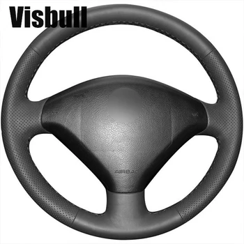 

Visbull PU Leather Car Steering Wheel Cover V1023 for Peugeot 307