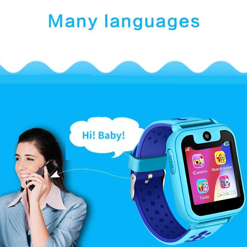 2018 New Waterproof Children smartwatch SOS Emergency Call GPS Security Positioning Tracking Baby Digital Watch Support SIM Card