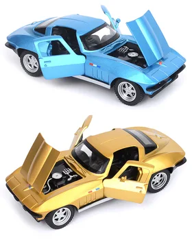 

1:32 alloy pull back car toys, high imitation Alloy Corvette Sports Car,3 open door music &flash& toy vehicles, wholesale
