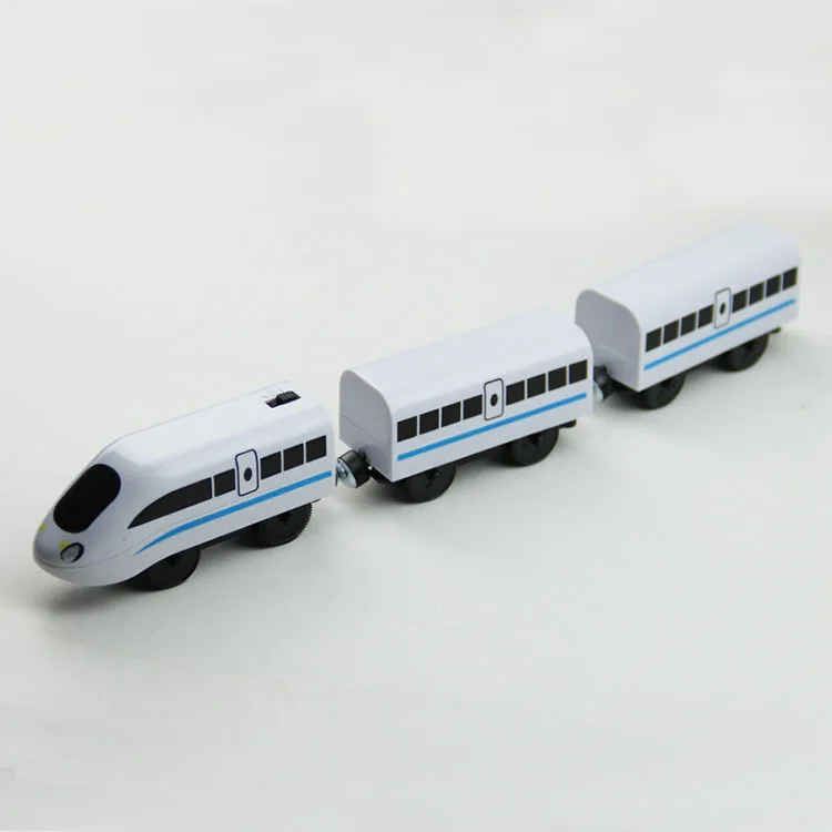 Чудесный Магнитный электрический игрушечный поезд с дистанционным управлением, игрушечный поезд с дистанционным управлением