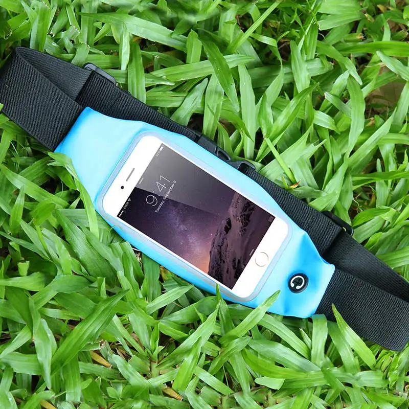 sky blue KISSCASE, 4,7 дюймов, водонепроницаемый спортивный чехол на пояс для iPhone 7, 8, 6, 6 S, чехол для телефона, сумка для бега, сумки для samsung S10, S8, чехол - Цвет: sky blue
