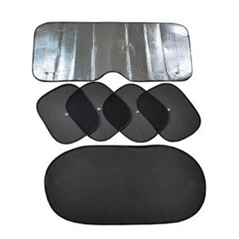 

6pcs Car Windshield Sunshade Front Rear Side Windscreen Sun Shade UV Rays Protector Sunshade