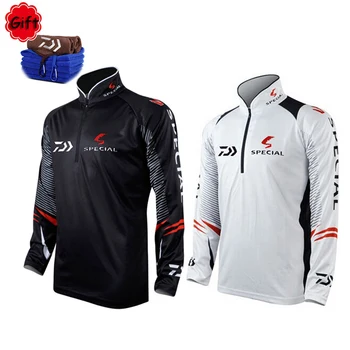 

Brand Fishing Clothes New Dayiwa Fishing Shirt Breathable Quick Dry Anti-UV Fishing Clothing SS044
