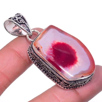 

Solar QuartsAgates Pendant Silver Overlay over Copper, USA Size 54mm , P6408