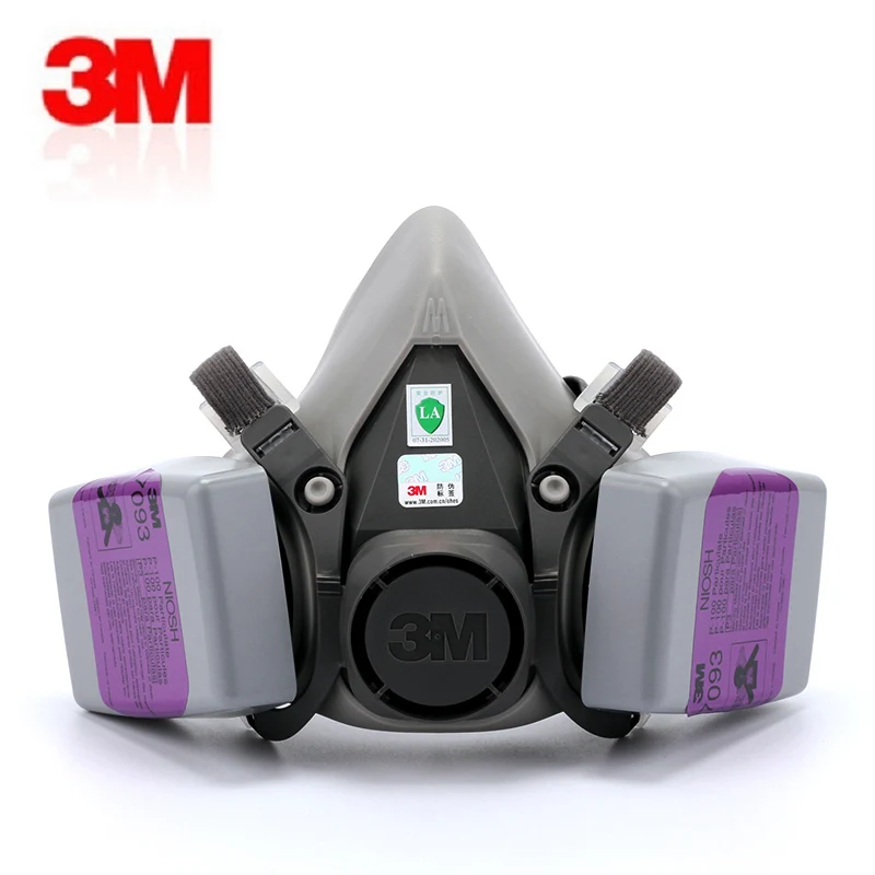 

3M 6200+7093 Filters Industry Dustproof Dust Mask Electric Welding Smog Protection P100 Particulate 3in1 Protective Respirator