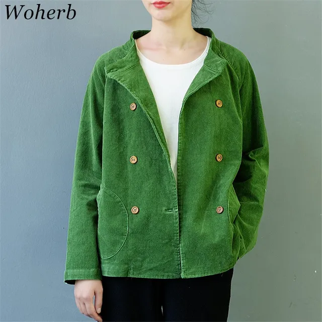 woherb retro corduroy women
