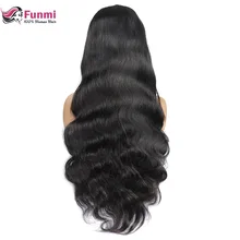 Funmi объемные волнистые парики из натуральных волос 360 кружевных фронтальных париков 150% плотность для черных женщин индийские волосы remy 360 парики шнурка
