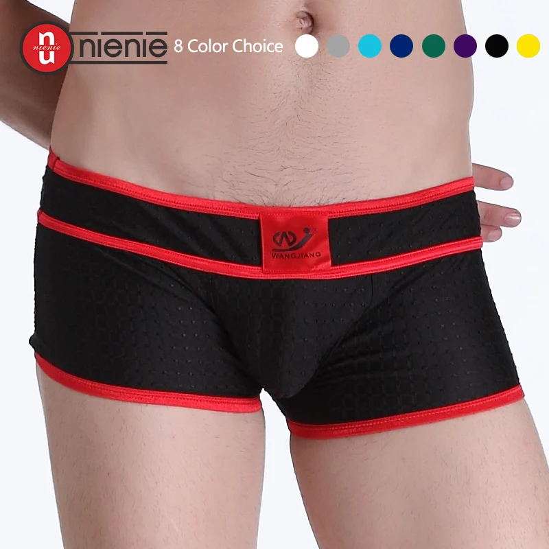 

Hot Fashion Men's underwear low-rise sexy boxers breathable shorts U convex 8 Colors