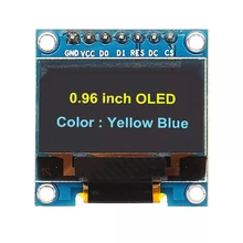 5 шт./лот 7Pin 0,96 дюймов OLED дисплей 12864 SSD1306 SPI IIC Серийный ЖК-экран модуль для Arduino