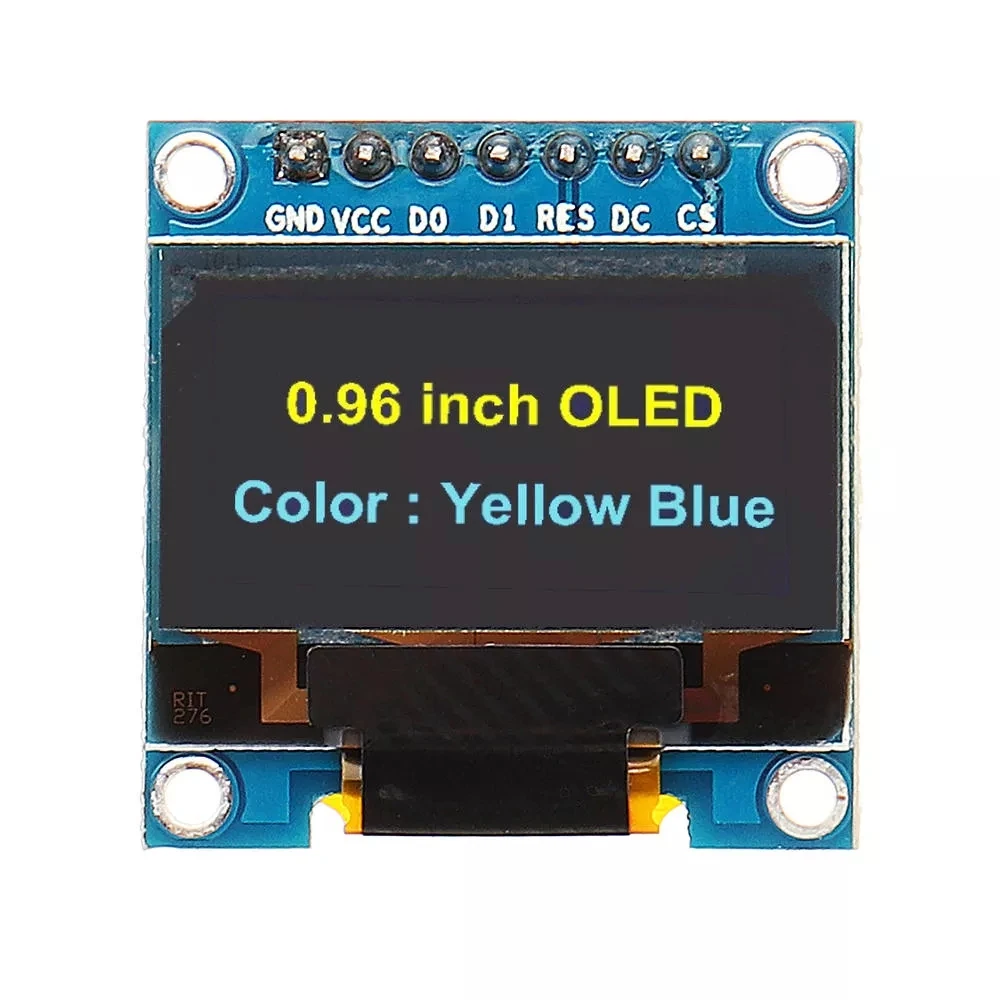5 шт./лот 7Pin 0 96 дюймов OLED Дисплей 12864 SSD1306 SPI IIC Серийный ЖК-дисплей Экран модуль для