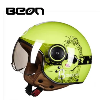 

2019 Summer New Retro Motorcycle Helmet Eur ECE Certification Motorbike Helmets made of ABS with Light silver Lens Visor