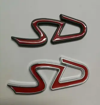 

20X Car styling 3D Metal chrome black SD Emblem Sticker for Mini Cooper F55 F56 JCW Badge Decals Exterior Accessories