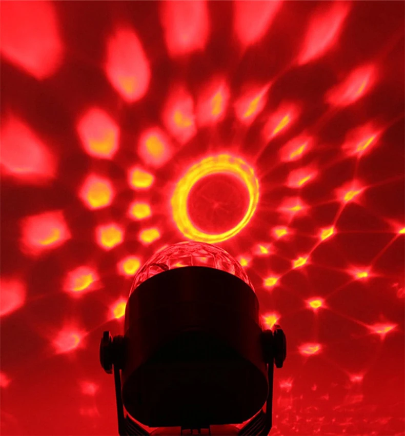 Xsky мини RGB светодиодные лампы для световых сценических эффектов кристалл магический шар 3 Вт сценический эффект лампы лазерный проектор для вечерние дискотеки DJ