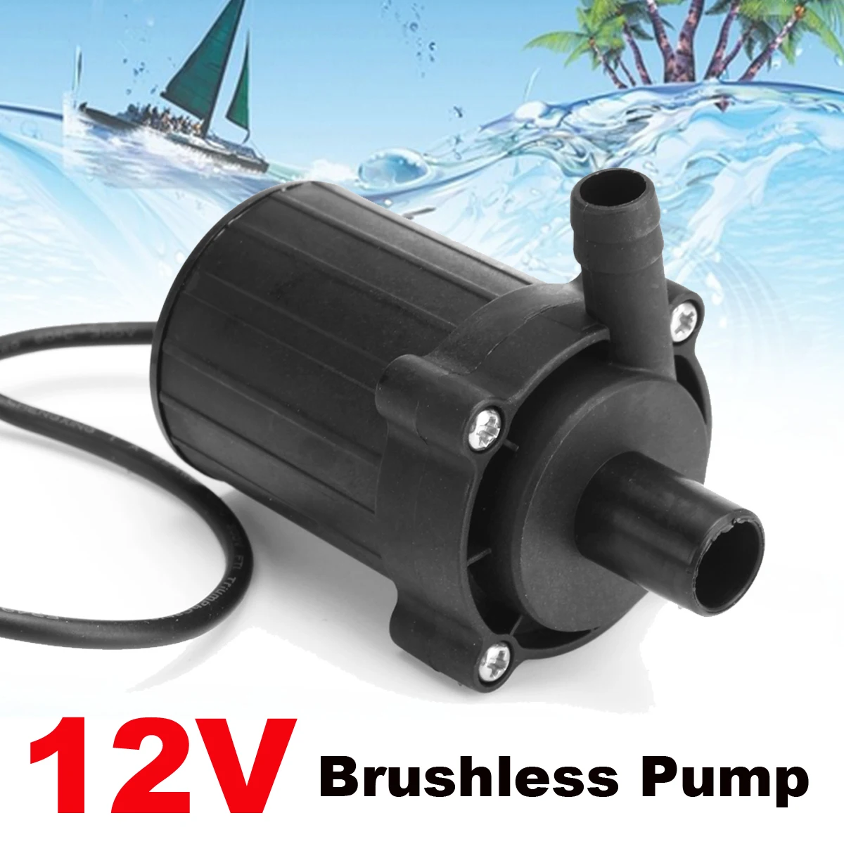 

New Brushless DC 12V Clean Water Pump 8L/min 6M Mini Booster Pump TS3601
