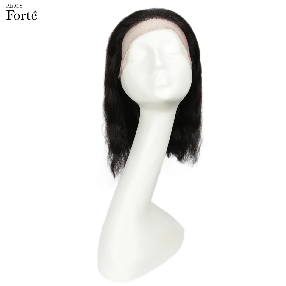 

Remy Forte Lace Front Human Hair Wigs Short Real Water Wave Human Hair Wigs 100% Remy Brazilian Wigs 13X4 Lace Soft hair Wig