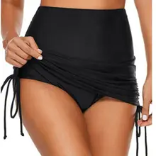 Женская пляжная Сексуальная Высокая талия Повседневная Купальная юбка с завязками