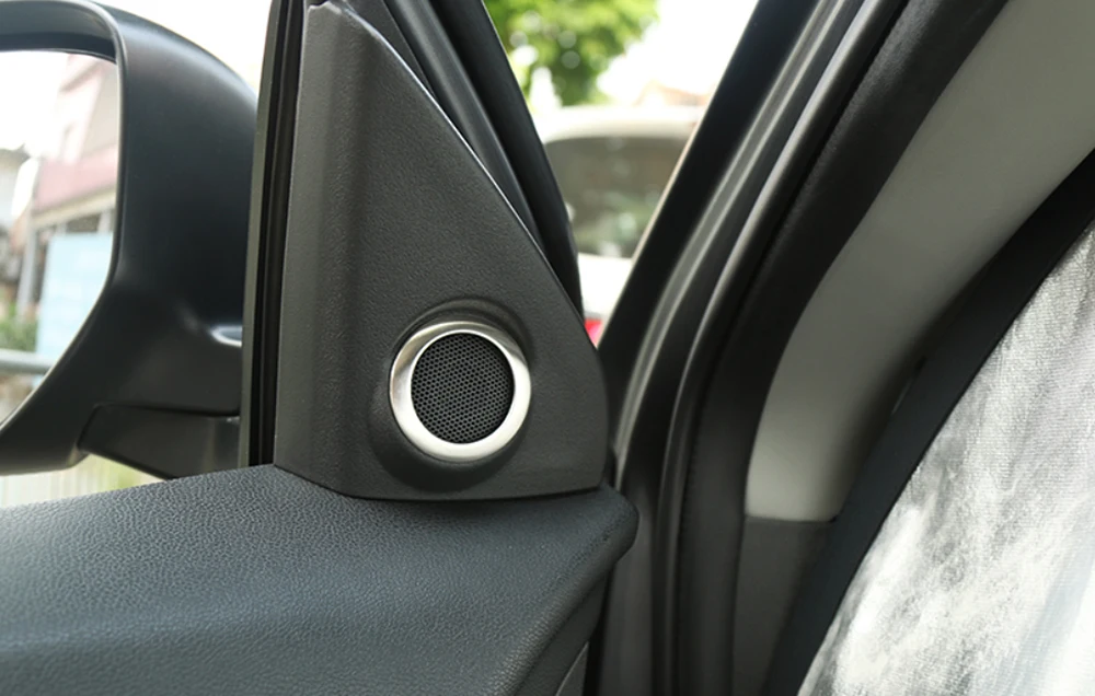2 шт. Автомобильный Дверной Аудио Громкий динамик накладка кольцо для MITSUBISHI ASX OUTLANDER PEUGEOT 4008 CITROEN C4 AIRCROSS 2012- аксессуары