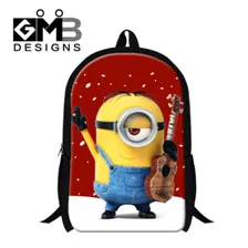 Minions 2016 Fashion Kids Cartoon Backpack Yellow Minions Girls School Bag Cute Despicable Me Minions Kids Shoulder Bag Boys Schoolbags