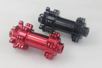 

M42 100x15mm front thru axle 28H disc wheels hub black bearing hub 147g Straight pull mtb bicycle disc hub