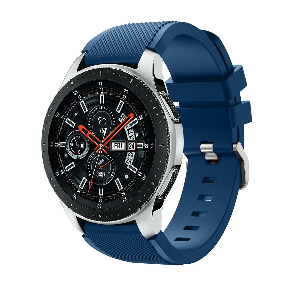 Силиконовый ремешок для часов Huami Amazfit Stratos 2/2S для samsung Galaxy Watch 46 мм сменный ремешок для samsung S3 Classic Frontier