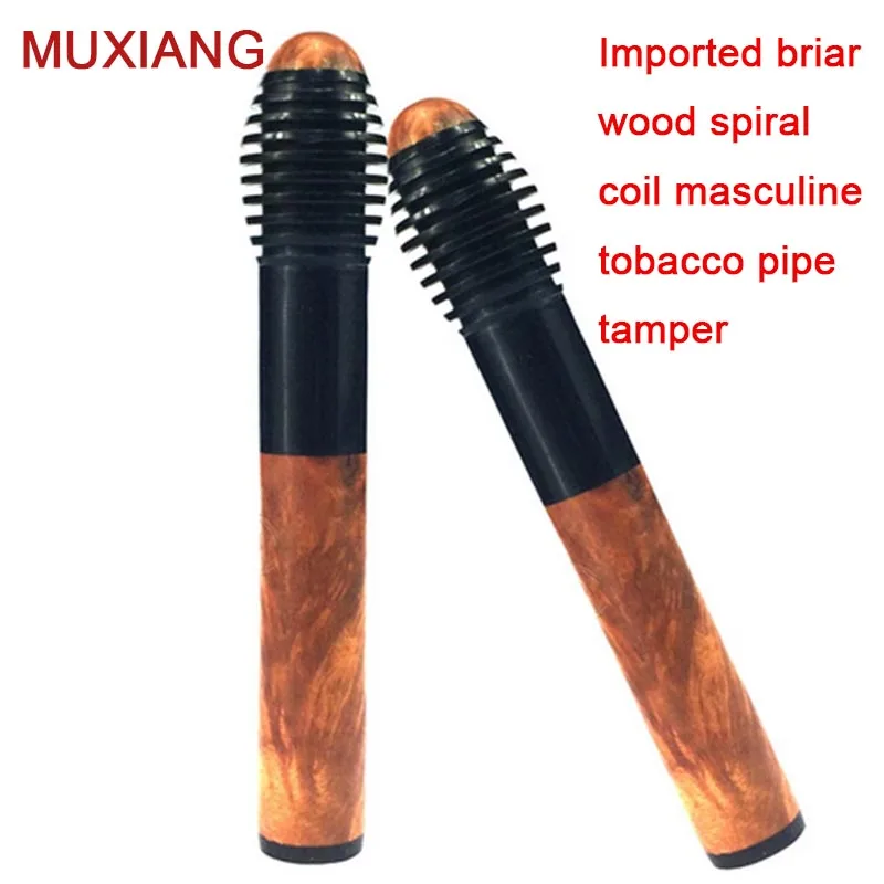 MUXIANG High Quality France Imported Briar Wood Smoking Pipe Tamper